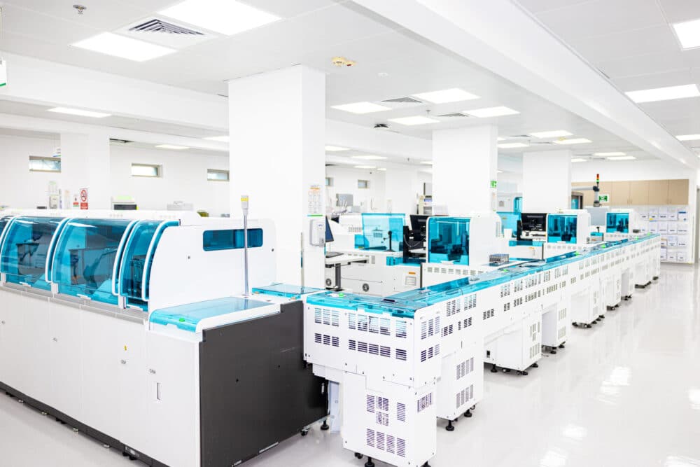 Unveiling the new automated facility. Courtesy of Saudi German Hospital.