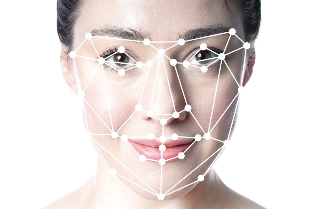 Image via Envato to illustrate AI skin screening and depressive and bipolar symtoms through facial analysis.