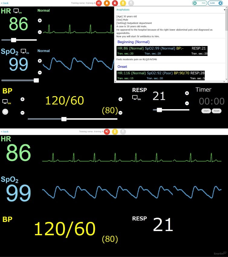 EmerSim® “Controller” and “Monitor” (Credit: Penguin System Co.,Ltd.)